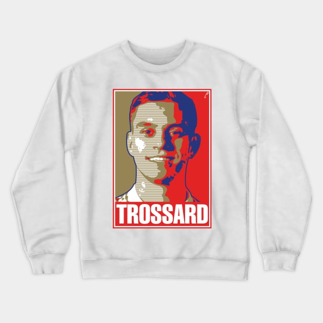 Trossard - RED Crewneck Sweatshirt by DAFTFISH